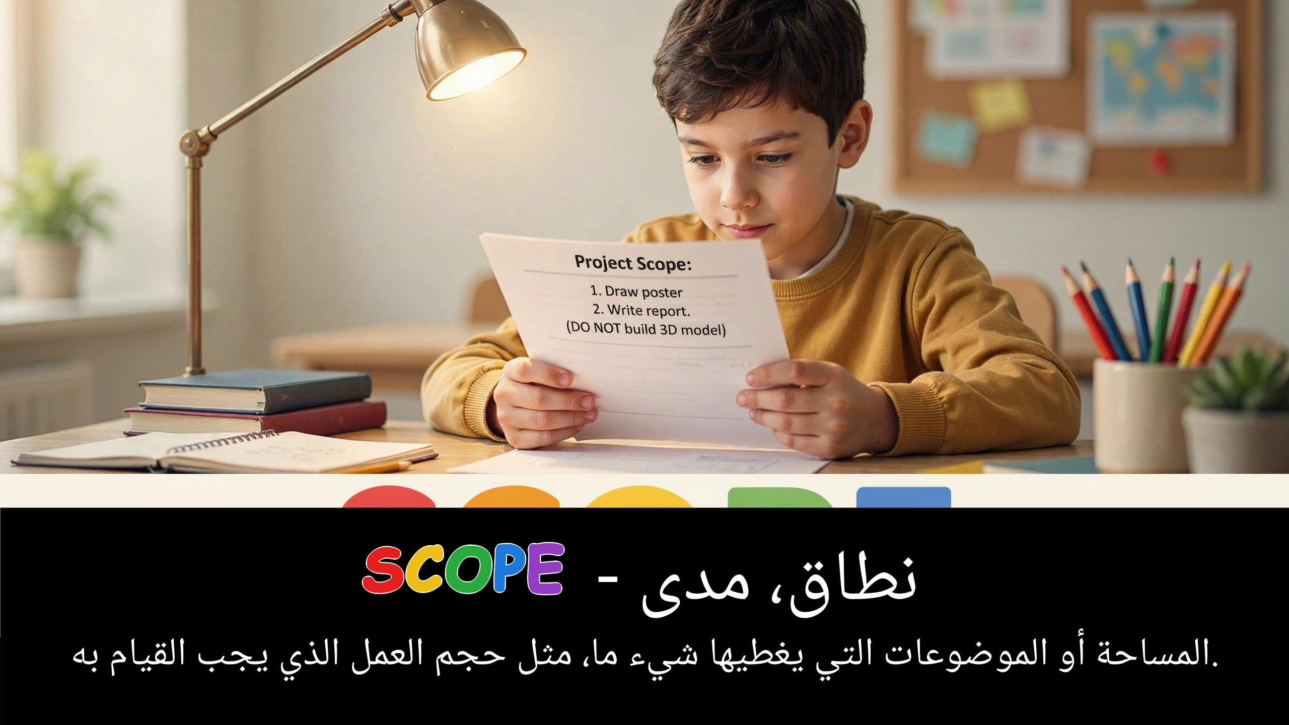 Arabic Illustration for scope